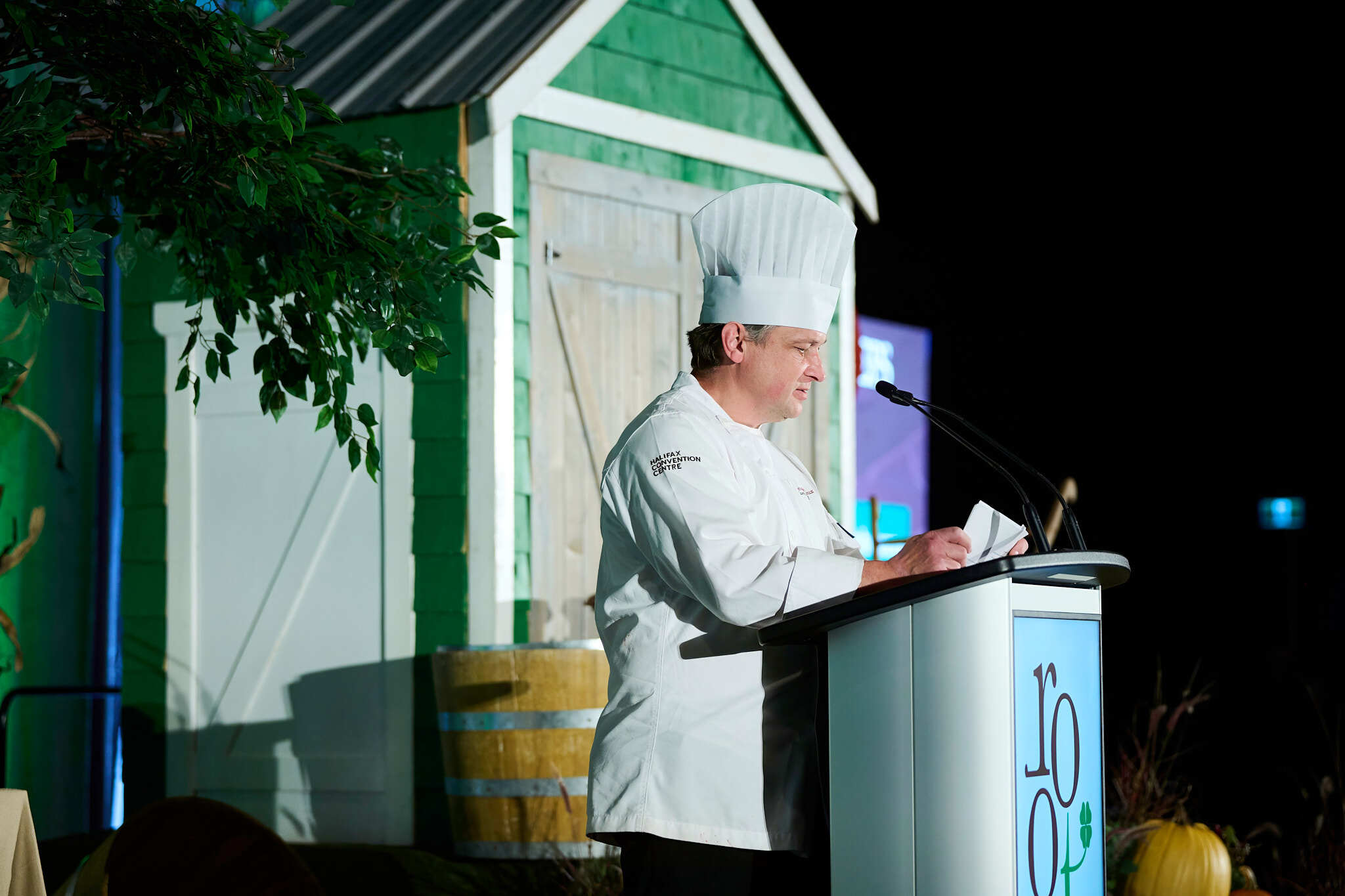 Christophe Luzeux On Stage at Rooted Gala