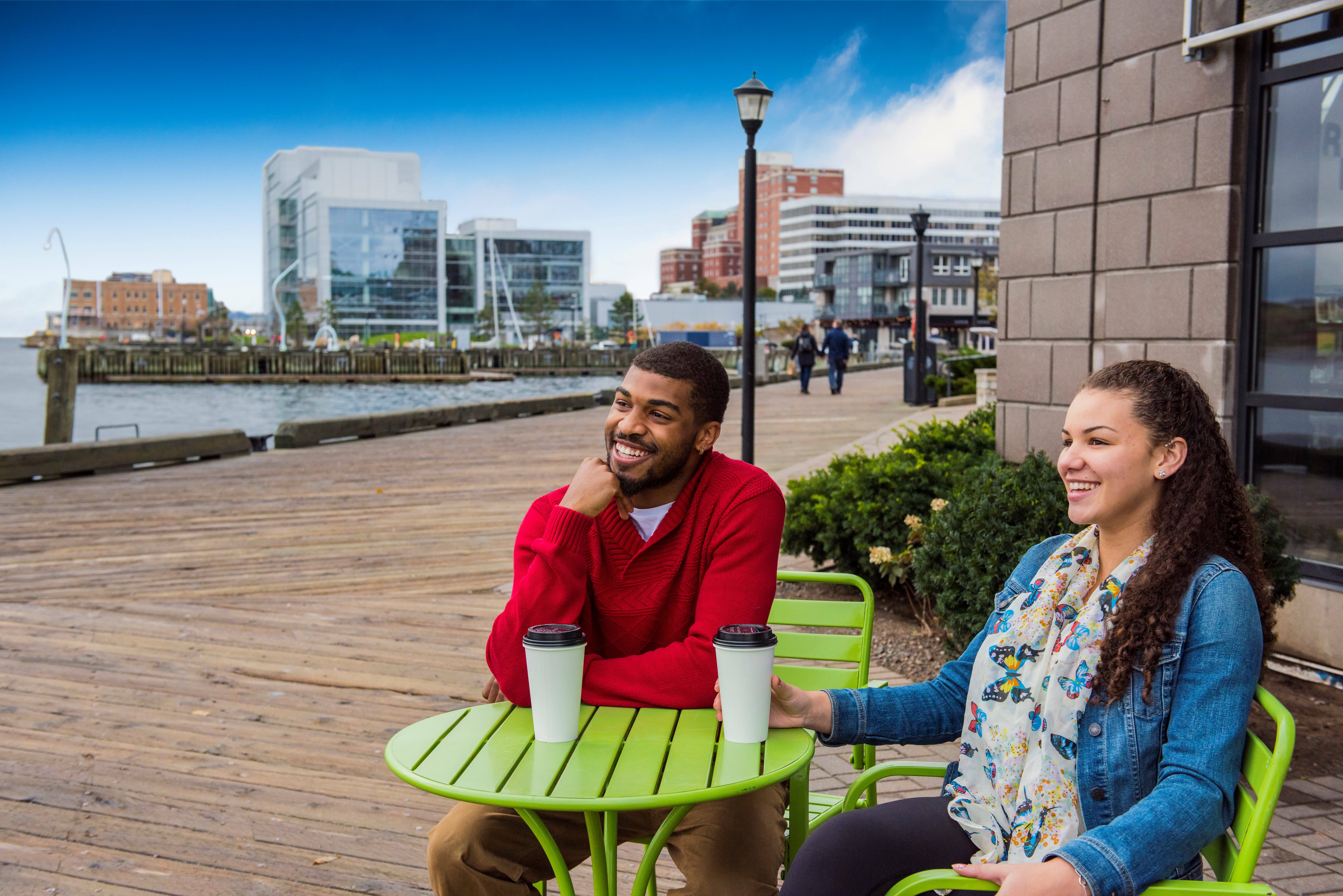 Coffee on the Halifax Waterfront